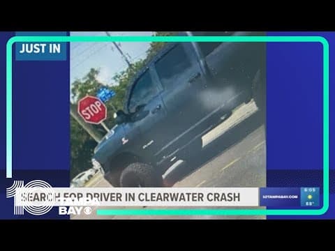 Search for driver in serious Clearwater crash