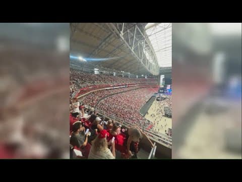 Tens of thousands of people attend Charlie Kirk's memorial