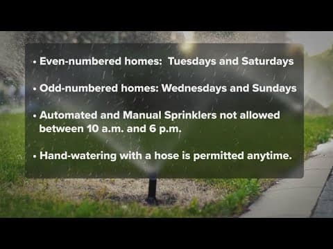 Lewisville implementing water restrictions to reduce strain on the water supply