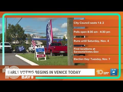 Early voting begins in city of Venice
