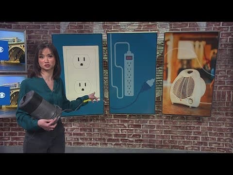 Do not plug space heaters into extension cords or power strips