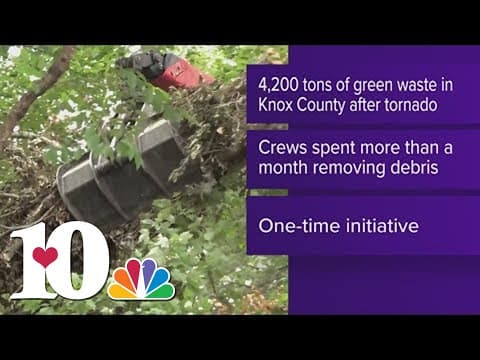4,200 tons of green waste collected in Knox County after August tornado