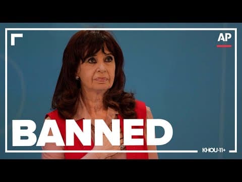 US imposes travel ban on former Argentine president over corruption charges