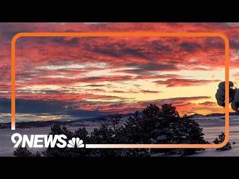 Why have Colorado's sunrises and sunsets been so spectacular lately?