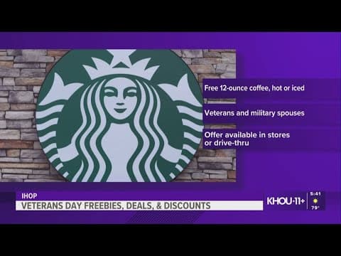 Veterans Days deals, freebies and discounts