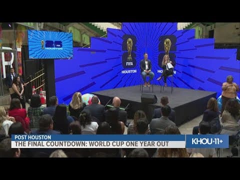 The final countdown is on to the FIFA World Cup in Houston