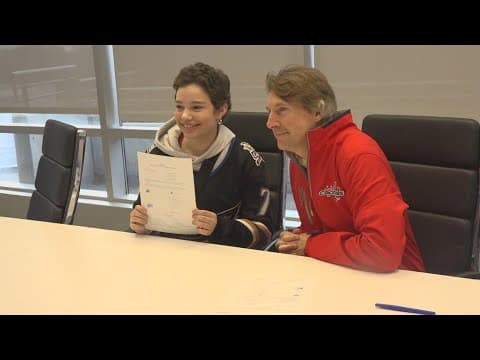 Washington Capitals sign 16-year-old for Make-a-Wish event