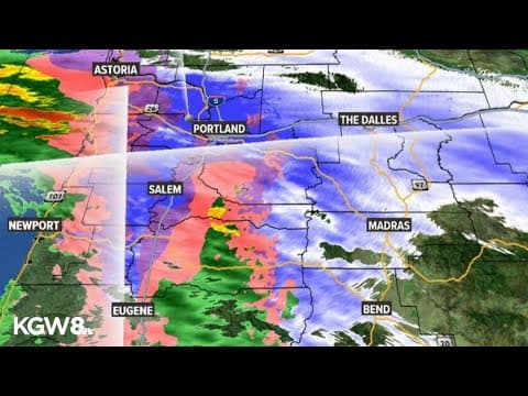 Portland snow storm: Live weather radar