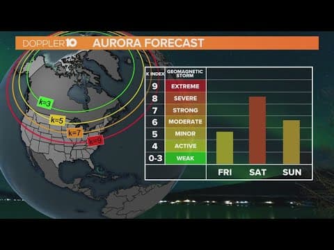 Northern lights spotted in Ohio during geomagnetic solar storm