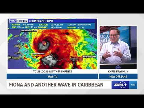 Monday evening tropical update: Hurricane Fiona and a wave in the Caribbean