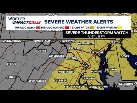 LIVE: Tracking Saturday Storms in the DMV | WUSA9 Weather Impact Radar