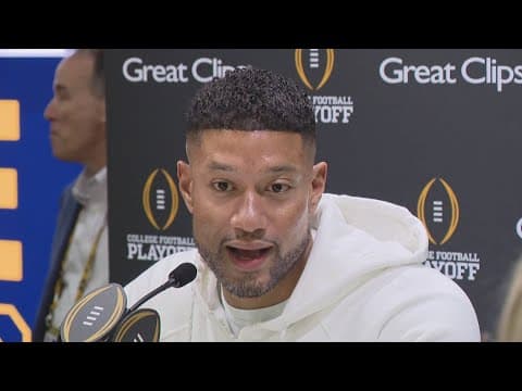 Notre Dame players, coaches participate in media day before national championship game