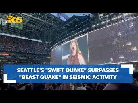 Seattle's 'Swift Quake' surpasses 2011 'Beast Quake' seismic activity