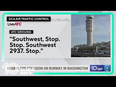 Planes nearly collide on runway in Washington