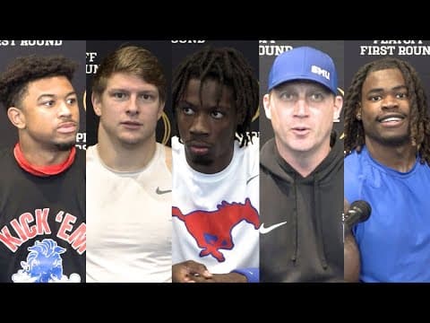 SMU vs. Penn State full press conference | Rhett Lashlee, SMU players speak ahead of CFP game