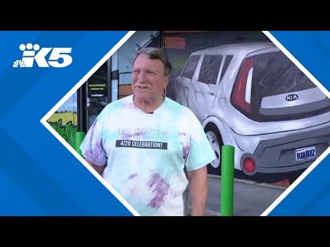 Lake Forest Park pot shop creates clever mural following smash-and-grab at business