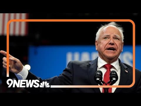 Tim Walz to speak in Denver this week