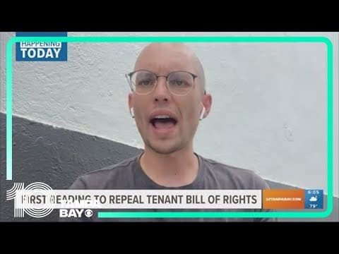 St. Pete to repeal 'Tenants Bill of Rights' to protect renters