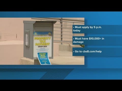 San Diego County property tax deadline April 10, flood victims may qualify for relief