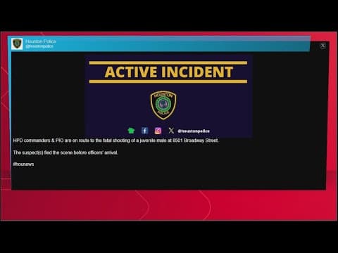 Police searching for gunman who killed teen boy in SE Houston