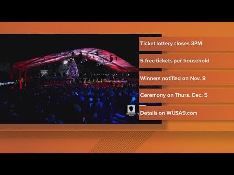 National Christmas Tree lottery closes Thursday