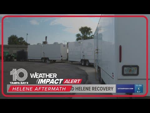 Comfort stations open in Tampa amid Helene recovery