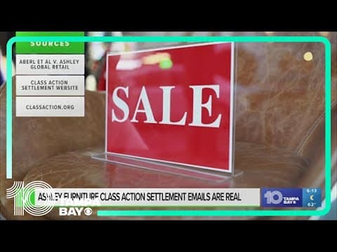 Yes, Ashley Furniture class action lawsuit settlement emails are real