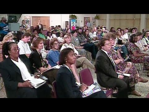 WFAA ARCHIVES: Education town hall meeting (Tom C Gooch Elementary) | Sept. 28, 1995