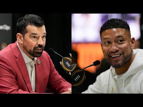 Ryan Day, Marcus Freeman hold press conference ahead of national championship