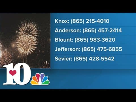 If you hear fireworks, call your county's non-emergency number