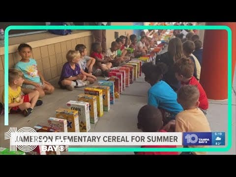 Jamerson Elementary 'Cereal for Summer'