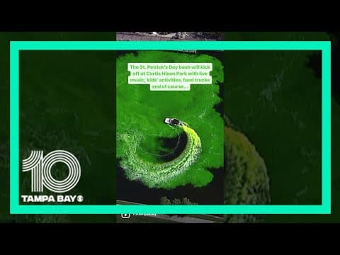 City of Tampa tests green dye in Hillsborough River ahead of River O’ Green Fest
