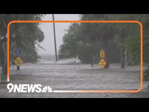 Slow-moving Tropical Storm Debby bringing torrential rains and flooding to southeastern US