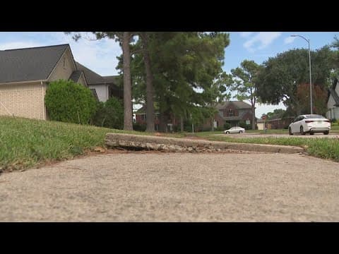 West Harris County residents demand action on broken sidewalk after years of safety concerns
