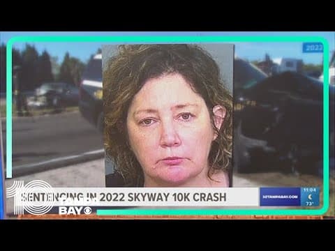 Woman who crashed into FHP trooper while speeding toward Skyway 10K racers to be sentenced on Tuesda
