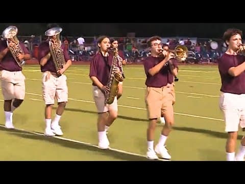 Ennis High School Marching Band halftime performance (August 30, 2024)