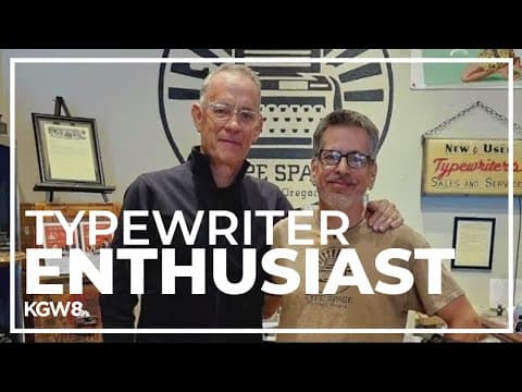 Tom Hanks made a surprise visit to a Southeast Portland typewriter shop
