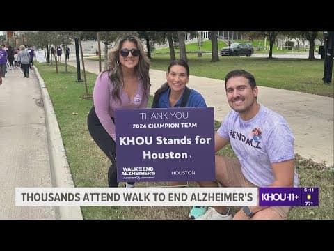 More than 8,000 people attend Houston's Walk to End Alzheimer's