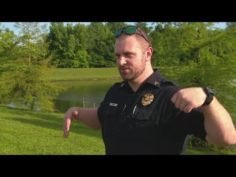 Bowie police officer saves teenager and dog from pond