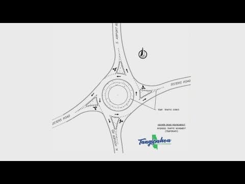 Intersection in Tangipahoa Parish changes from a four-way stop to new roundabout