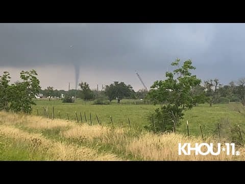 Funnel cloud spotted in Brazoria County during severe storms Saturday morning