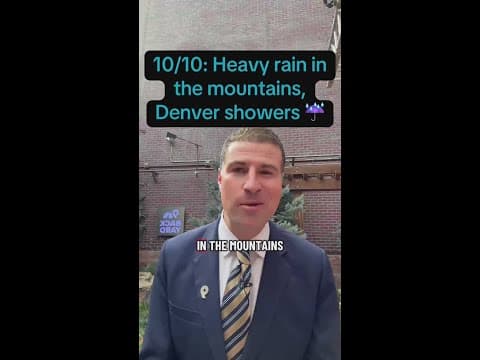 10/10: Heavy rain in the mountains, Denver showers