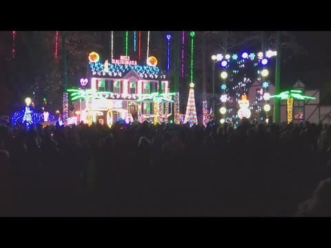 This family puts up thousands of lights every year