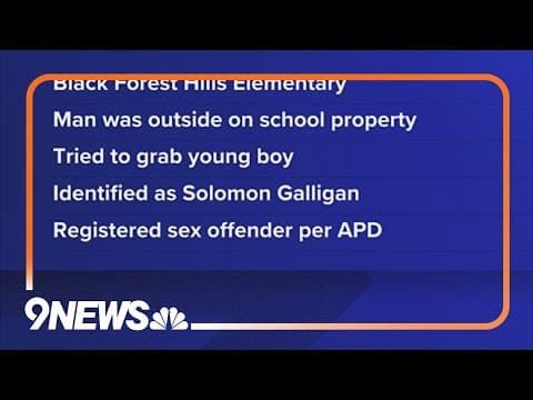 Police: Man arrested after approaching students during elementary school recess