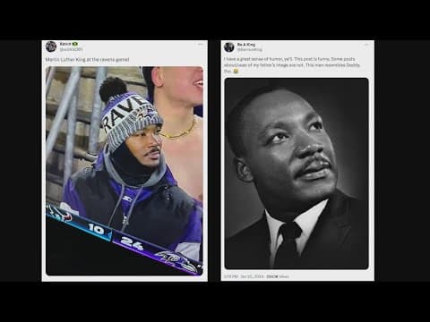 Ravens fan goes viral for looking like Martin Luther King Jr.