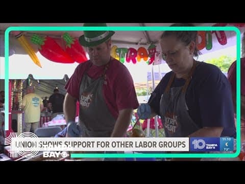 Teachers' union shows support for other labor unions