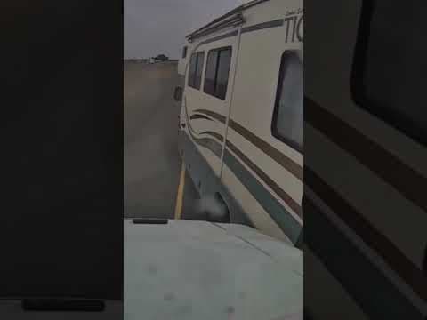Motorhome flips over after clipping semi-truck on I-84 near Hermiston