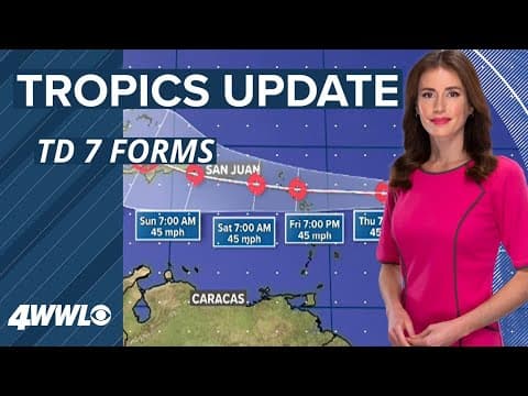 Wednesday 10 AM Tropical Update: Tropical Depression 7 forms