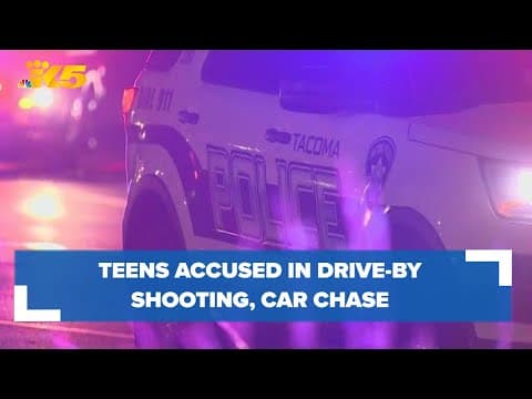 Teens accused in drive-by shooting led officers on chase before car caught fire