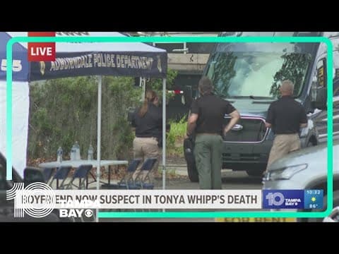 Police searching Tonya Whipp's boyfriend's house after he was arrested for stealing her money
